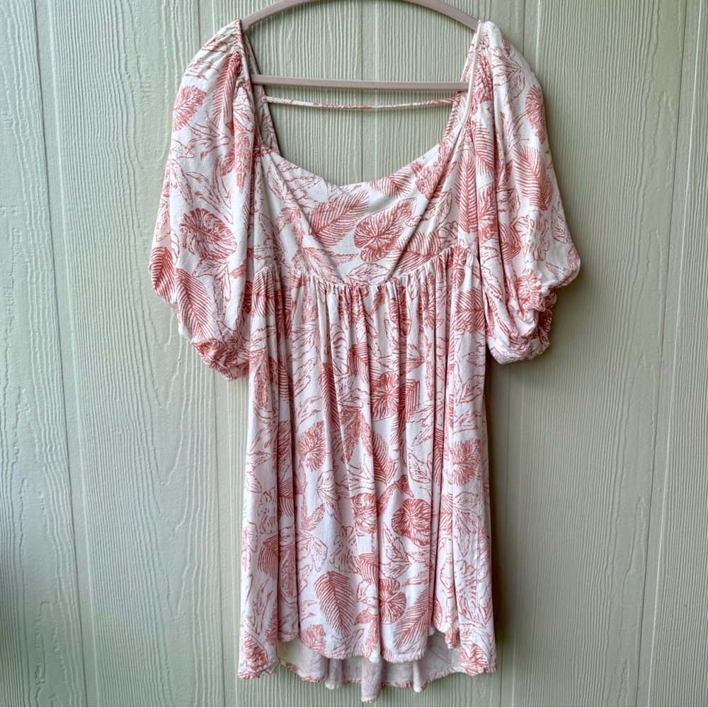 By Together Puff Sleeve Babydoll Dress - Large